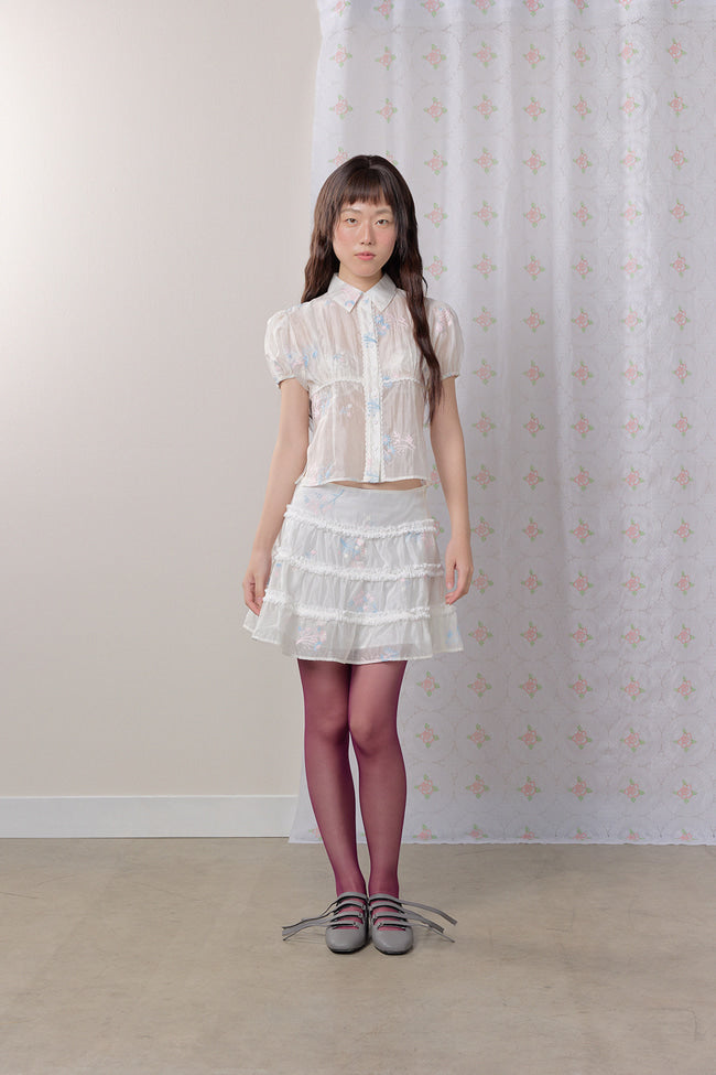 Petaline Embroidered Top - GW27448