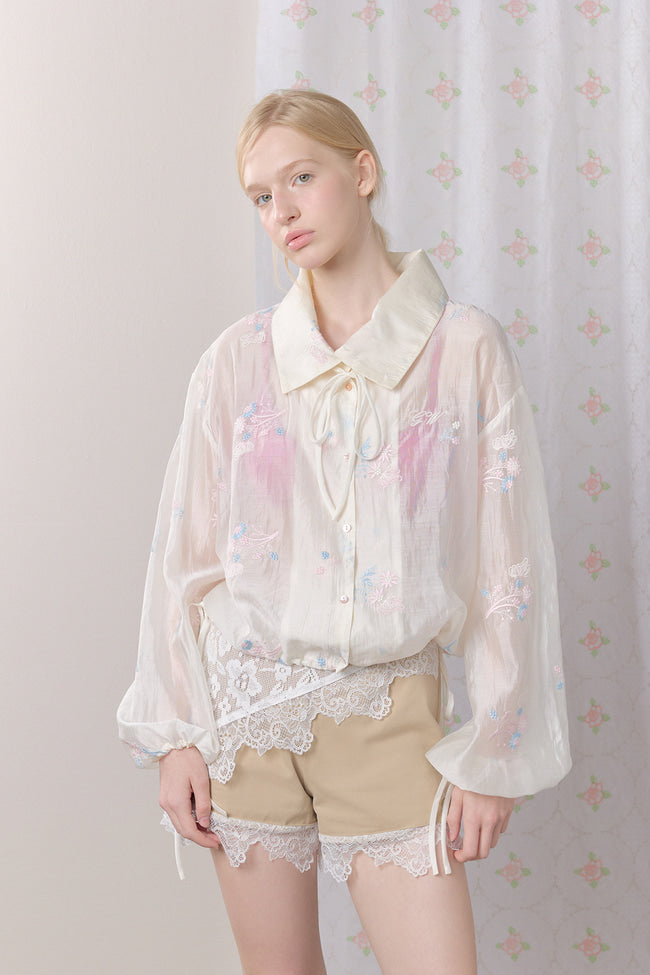 Petaline Embroidered Jacket - GW27426