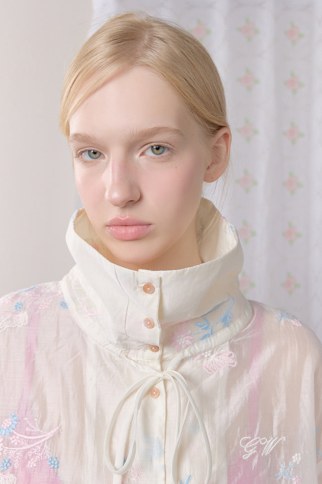 Petaline Embroidered Jacket - GW27426