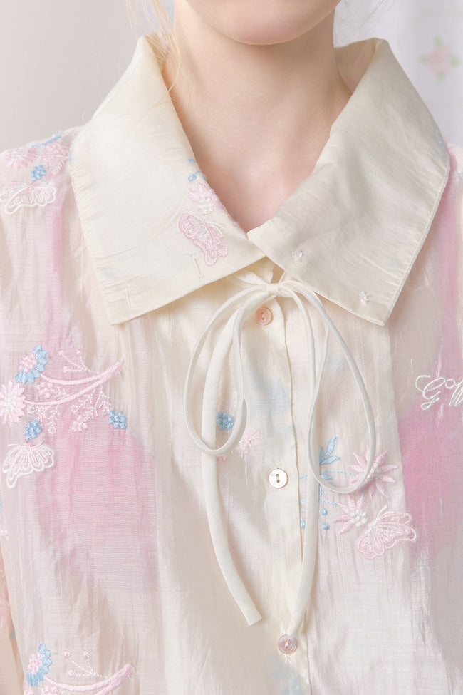 Petaline Embroidered Jacket - GW27426