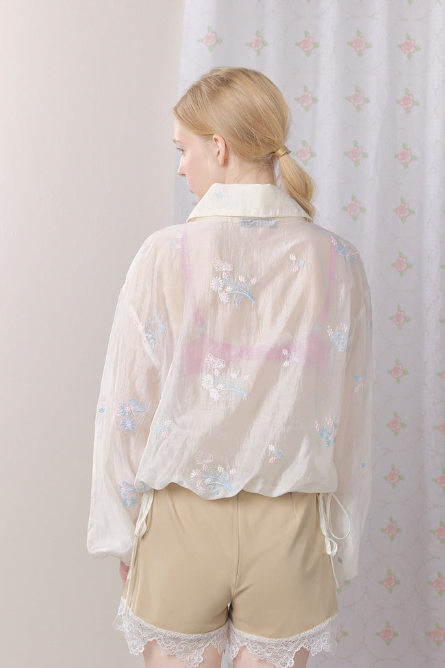 Petaline Embroidered Jacket - GW27426