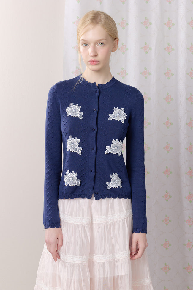 Whisper Bloom Knit Cardigan - GW27400