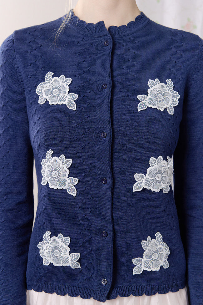 Whisper Bloom Knit Cardigan - GW27400