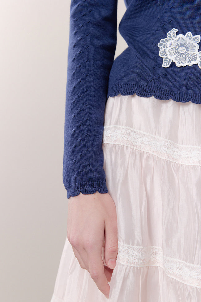 Whisper Bloom Knit Cardigan - GW27400