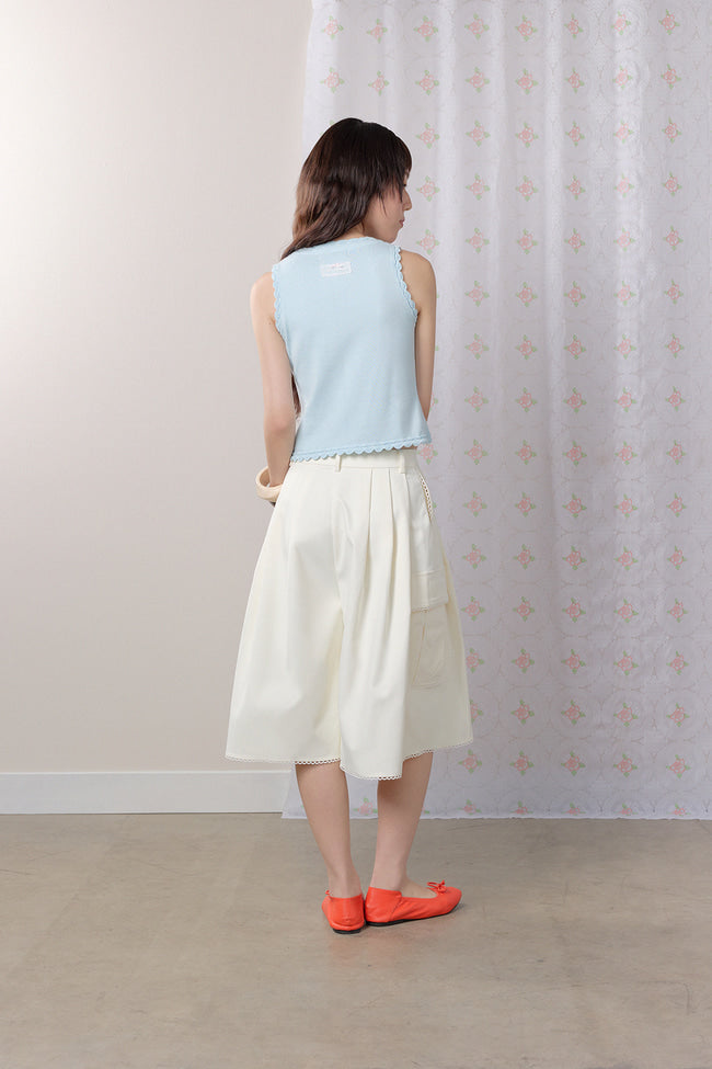 Ivory Bermuda Shorts - GW27416