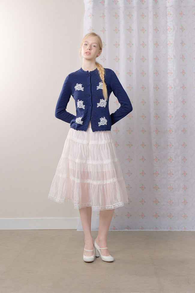 Soft Ruffle Midi Skirt - GW27446