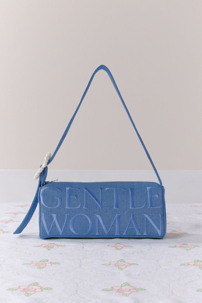 PETAL DENIM SHOULDER BAG - GW27606
