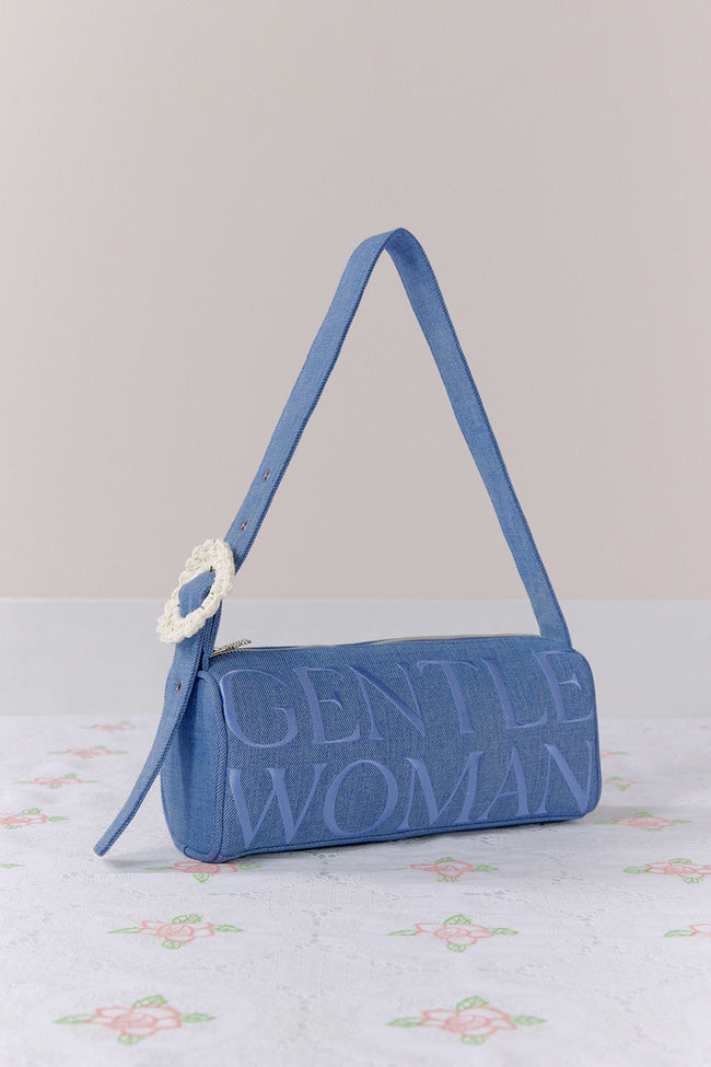 PETAL DENIM SHOULDER BAG - GW27606