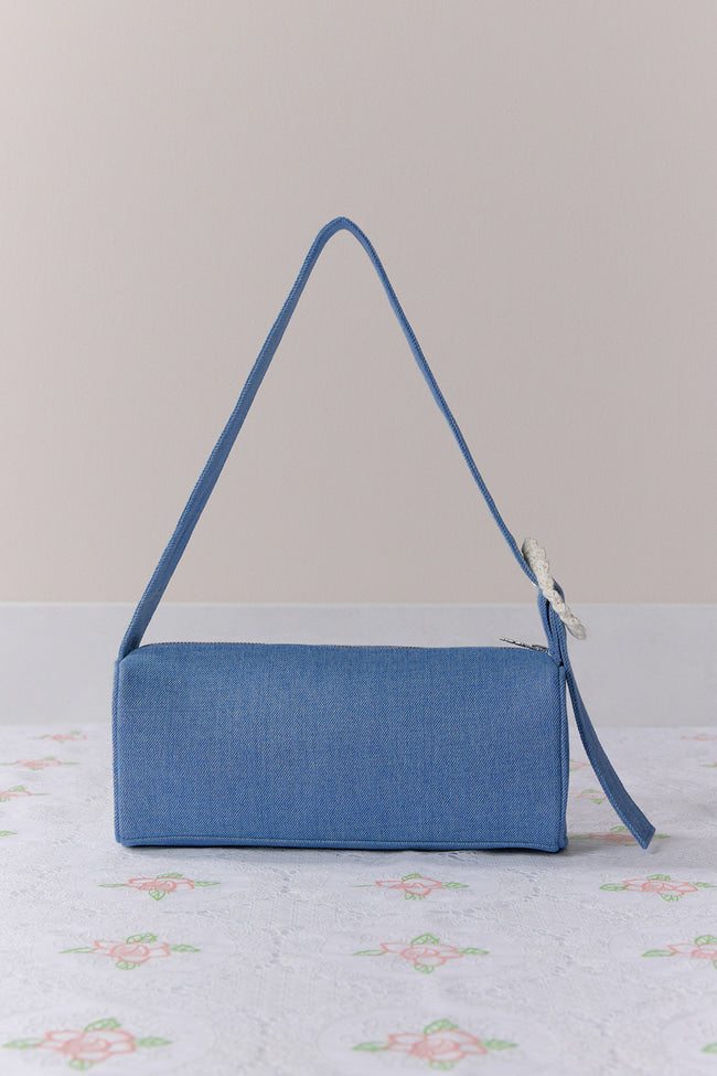 PETAL DENIM SHOULDER BAG - GW27606