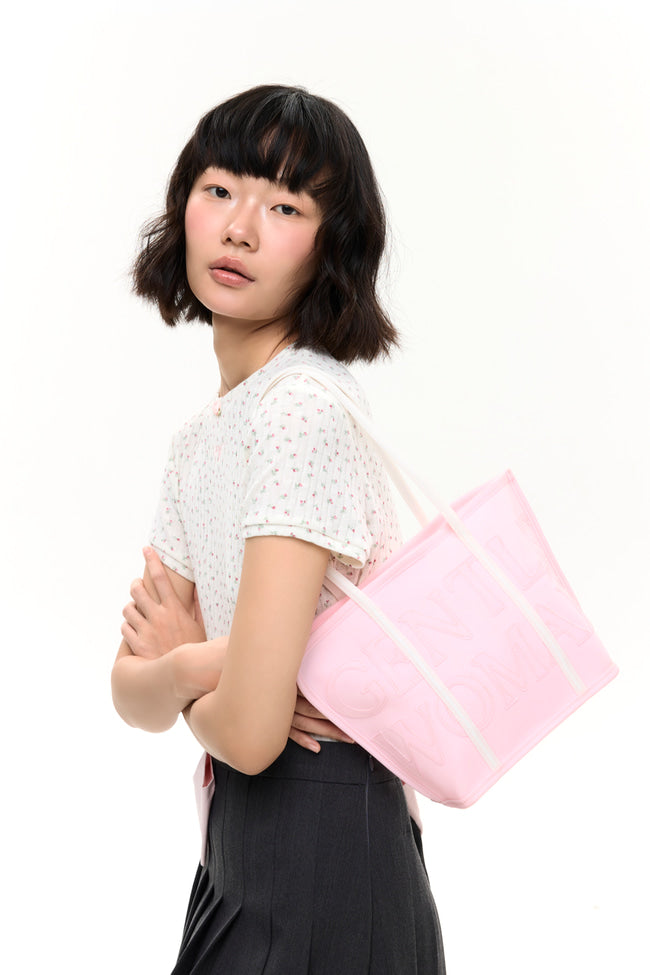 JELLY BOUNCE SHOULDER BAG: LIGHT PINK - GW28597