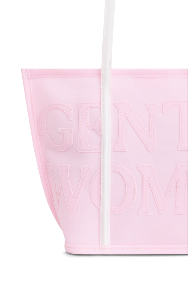 JELLY BOUNCE SHOULDER BAG: LIGHT PINK - GW28597