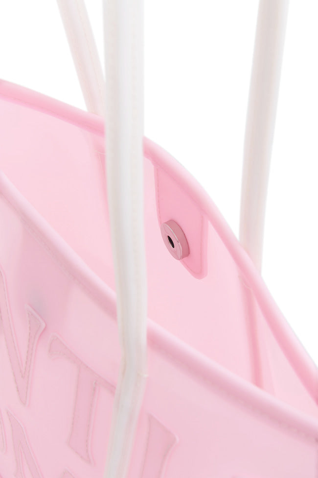 JELLY BOUNCE SHOULDER BAG: LIGHT PINK - GW28597