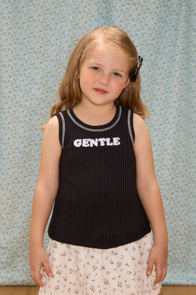 Bloom Reverie Tank Top : Black - LW22522