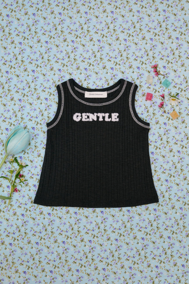 Bloom Reverie Tank Top : Black - LW22522