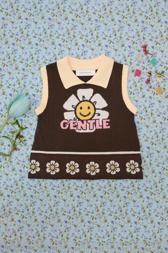 Daisy Charm Knit Top - LW22517