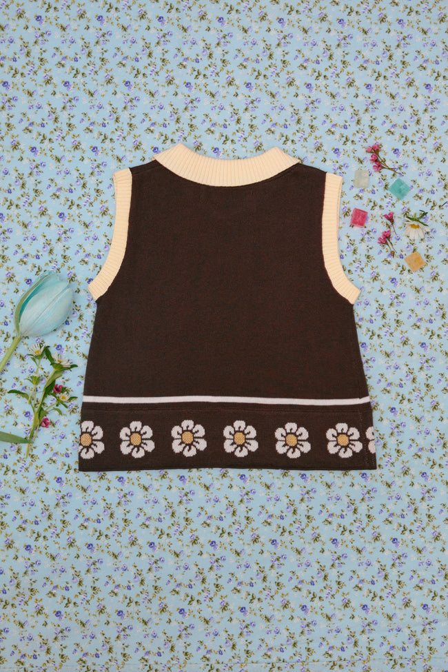 Daisy Charm Knit Top - LW22517