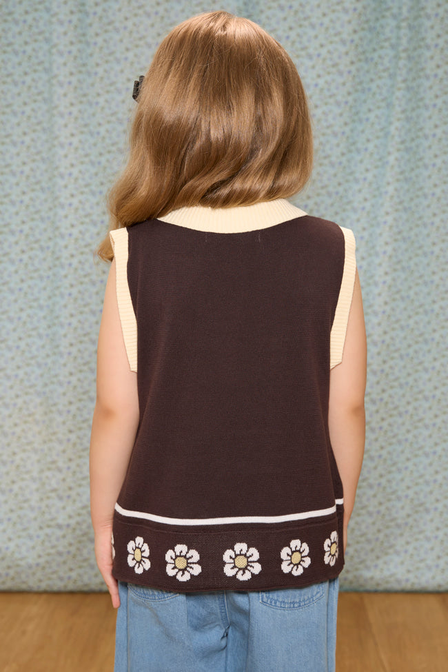 Daisy Charm Knit Top - LW22517