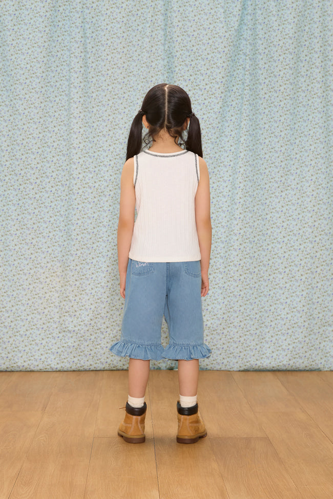 Bloom Reverie Tank Top : White - LW22521