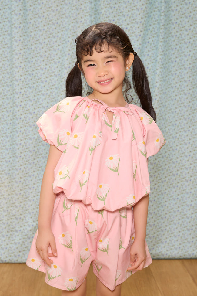 Lazy Daisy Puff Sleeve Top - LW22512