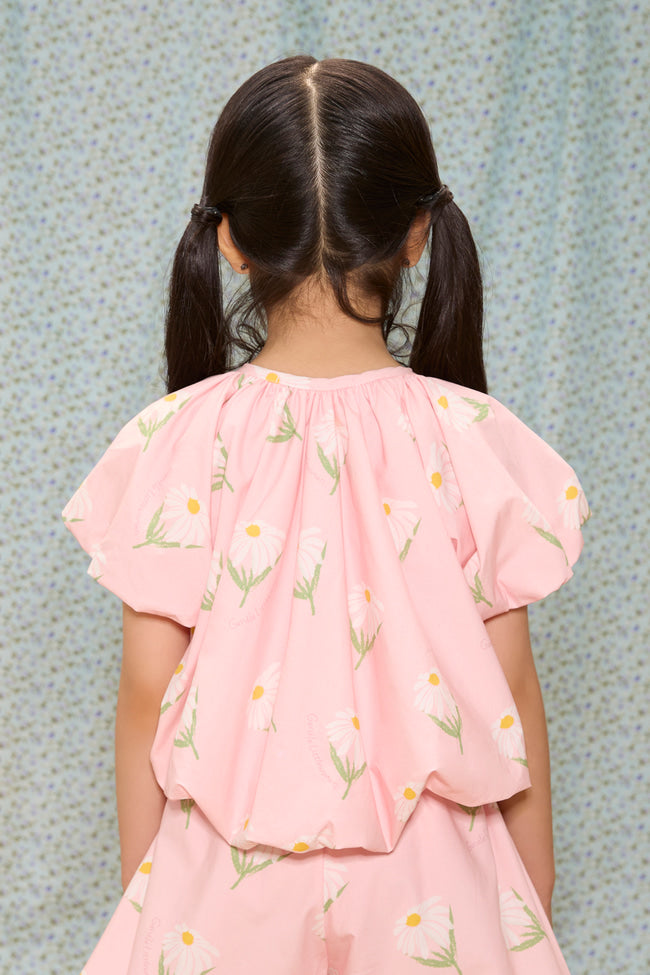 Lazy Daisy Puff Sleeve Top - LW22512
